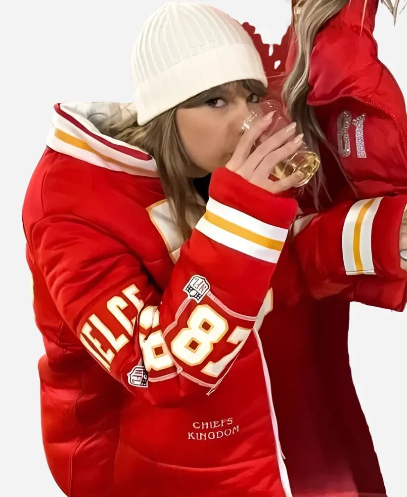 Shop 87 Taylor SWIFT Travis Kelce Puffer Jacket