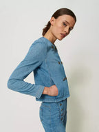 Chinese Collar Denim Jacket Buy