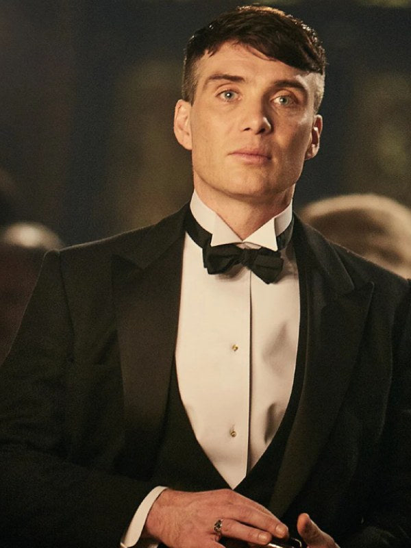 
 Tommy Shelby Peaky Blinders Black Tuxedo Suit
