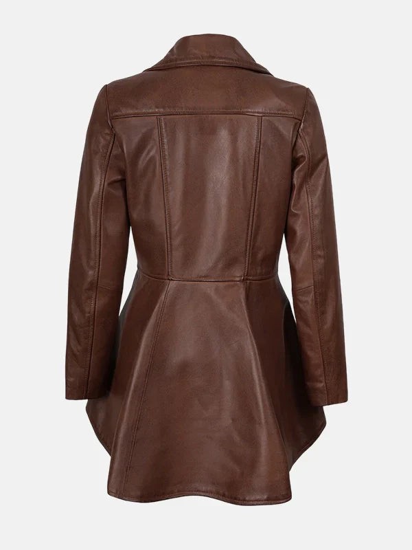 Cognac_Peplum_Brown_Leather_Jacket
