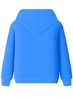 Connie Wolf Mens Casual Blue Pullover Hoodie