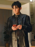Tyler Trying S05 Cooper Turner Black Leather Coat