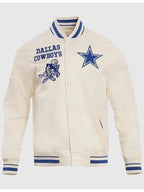 Dallas Cowboys Retro Classic Rib Satin Jacket