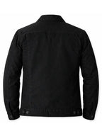 Damaris Thompson Black Cotton Trucker Jacket