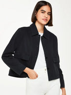 Danny Cassin Black Casual Cotton Jacket