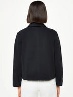Danny Cassin Black Casual Cotton Jacket