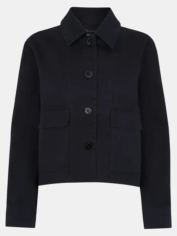 Danny Cassin Black Casual Cotton Jacket