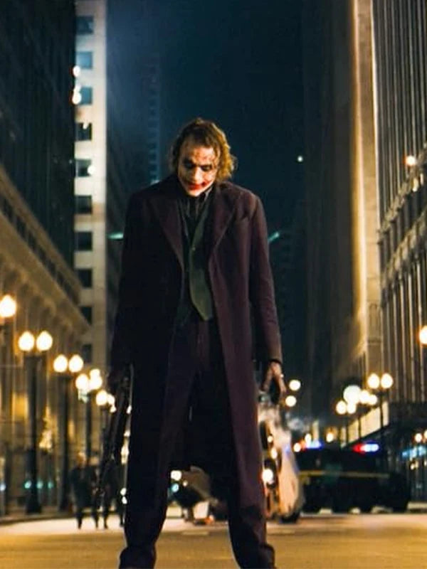 The Dark Knight Joker Blue Wool Coat
