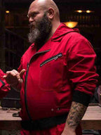 
Darko Peric Money Heist New  Red Cotton Jacket
