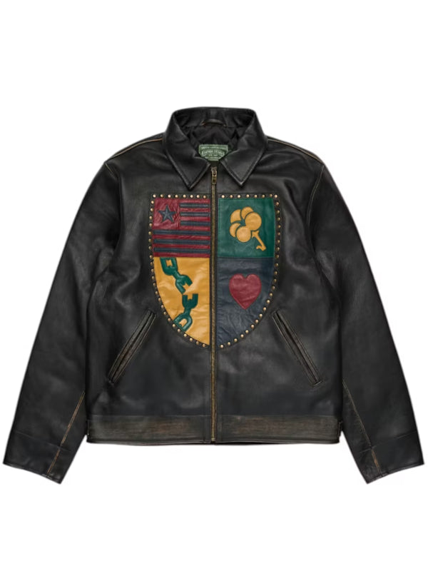 Denim-Tears-Libertas-Crest-Leather-Jacket