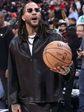 Derrick-Rose-Retirement-2026-Black-Leather-Jacket