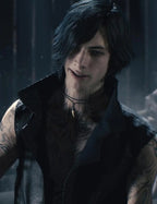 Devil May Cry 5 V Black Leather Coat