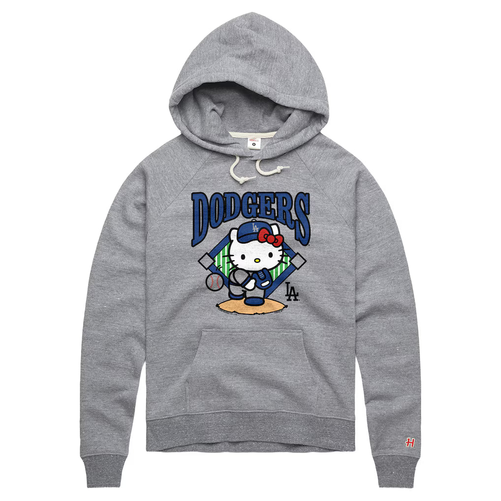 Dodgers Hello Kitty Hoodie In Gray