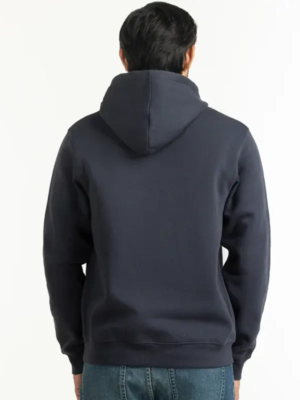 Domenic Hintz Mens Navy Blue Pullover Hoodie