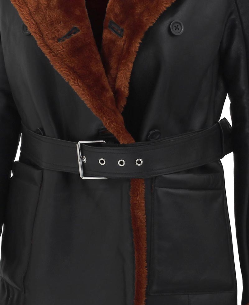 Double Breasted Shearling Jacket Buy