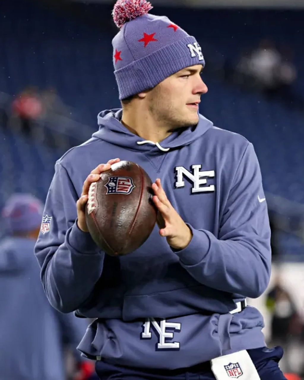 Drake-Maye-Patriots-Rivalries-Sideline-Hoodie
