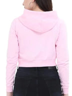 Elizabeth Women's Pink Cropped Hoodie
