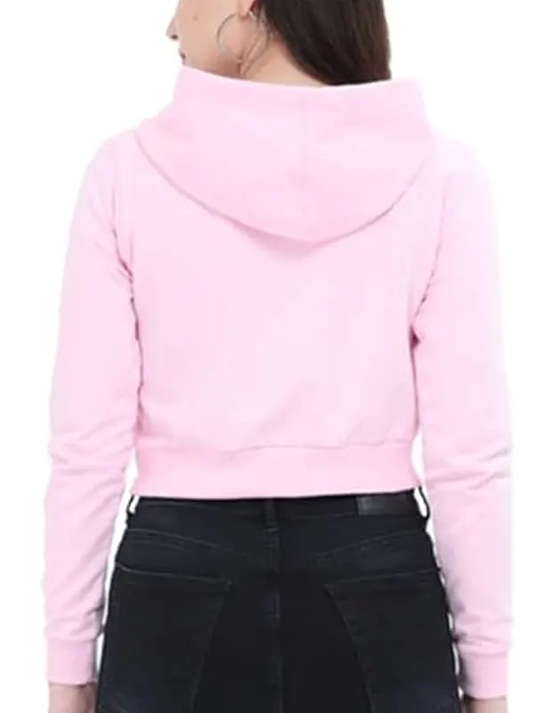 Elizabeth Women's Pink Cropped Hoodie