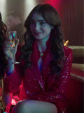 
Emily Cooper Emily In Paris Red Sequin Blazer
