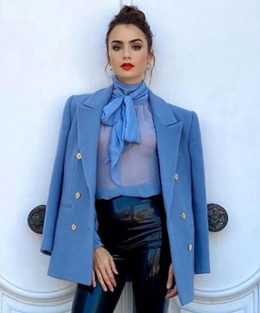 Emily Cooper Emily in Paris  Wool Peacoat