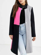 Emily In Paris Emily Cooper Color Block Wool Coat