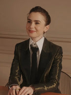 Emily In Paris Season 04 Lily Collins Black Blazer