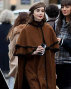 Emily In Paris Season 4 Cape  Wool Coat