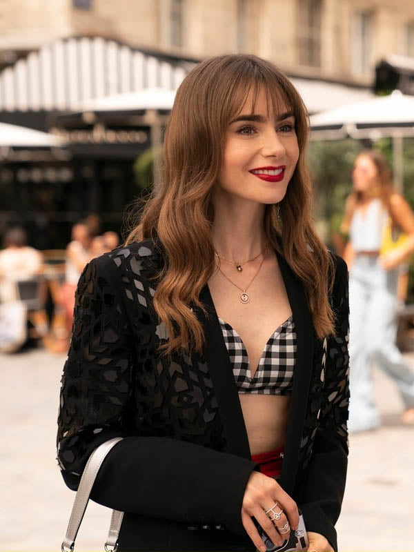  Emily in Paris S03 Emily Cooper New Black Blazer
