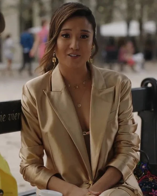 
 Emily in Paris S03 Mindy Chen  Gold   Blazer