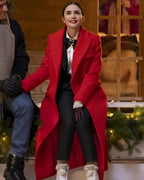 
 Emily in Paris S04 Emily Cooper Red Wool Coat