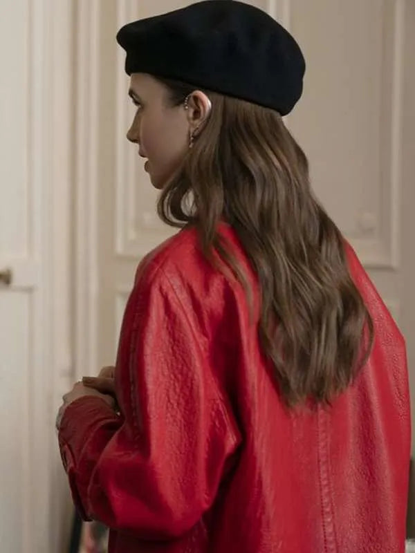 Emily in Paris S04 Emily  Leather Coat
