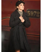 
 Harry Potter Emma Watson Return to Hogwarts Black Wool Coat
