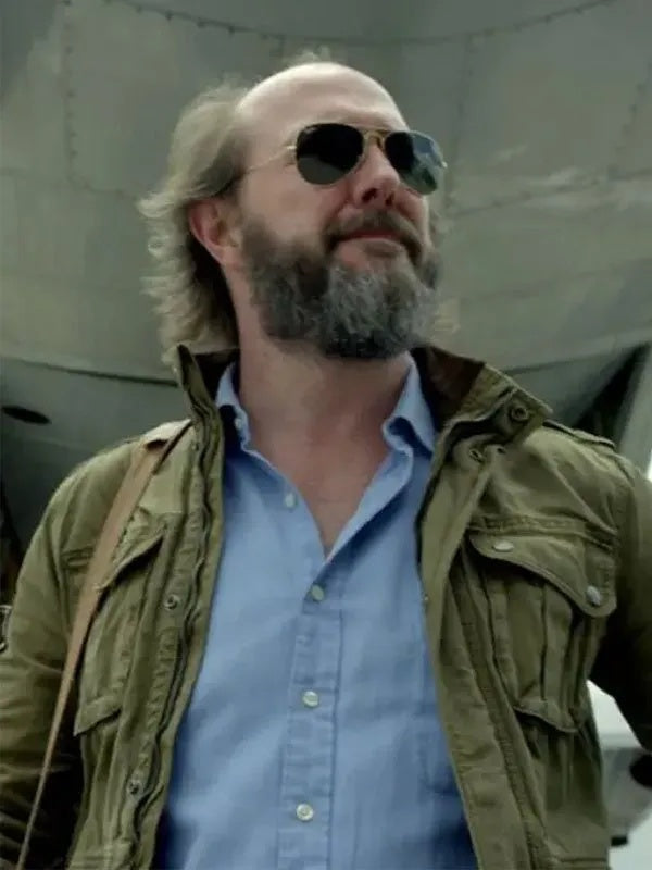 
 Narcos Eric Lange Green Cotton Jacket
