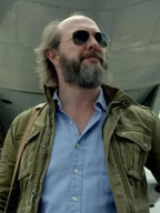 
 Narcos Eric Lange Green Cotton Jacket
