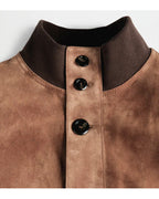 Eugenio Franceschini Emily in Paris S04 Brown Suede  Jacket