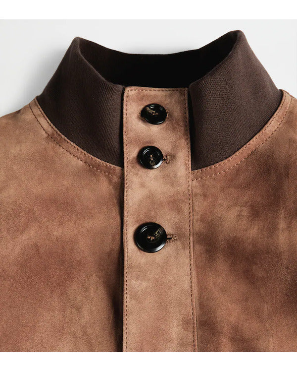 Eugenio Franceschini Emily in Paris S04 Brown Suede  Jacket