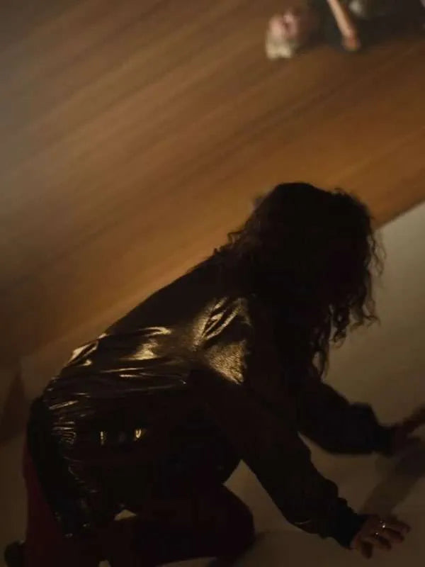 Euphoria Zendaya Black Bomber Leather Jacket