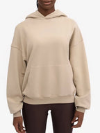 Evelyn Women's Beige Pullover Oversize Hoodie