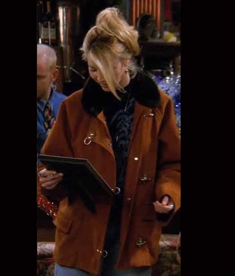 Phoebe Buffay Friends Brown Wool Jacket

