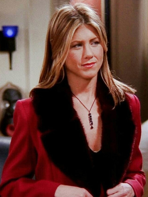 
 Rachel Green Friends S08 Red Wool Coat

