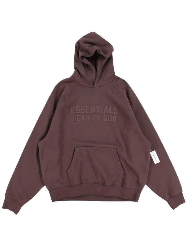 Fear Of God Essentials Brown Hoodie Pullover