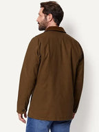 Fidel Cole Men's Dark Brown Canvas Barn Cotton Jacket