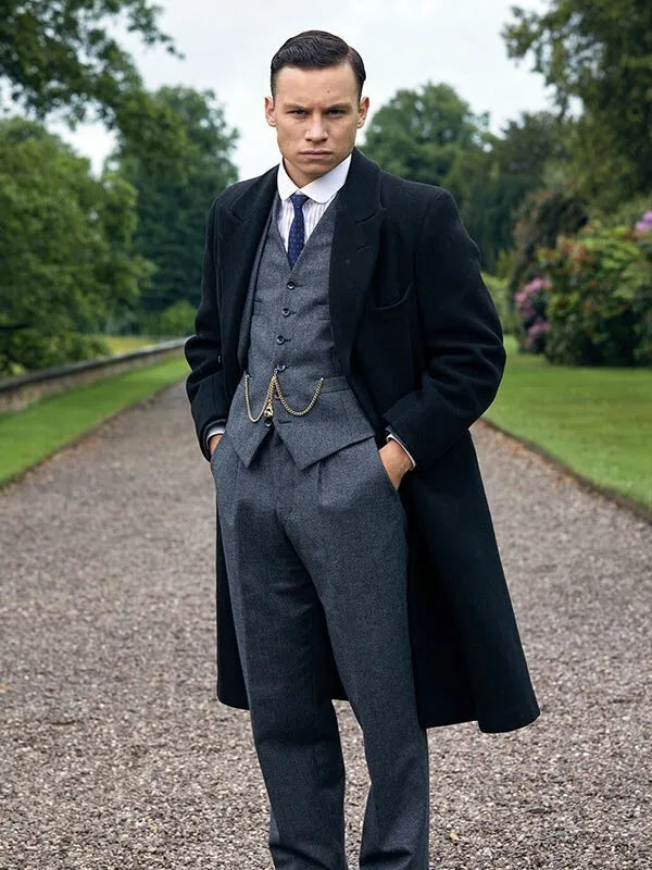 Peaky Blinders Finn Cole Black  Coat