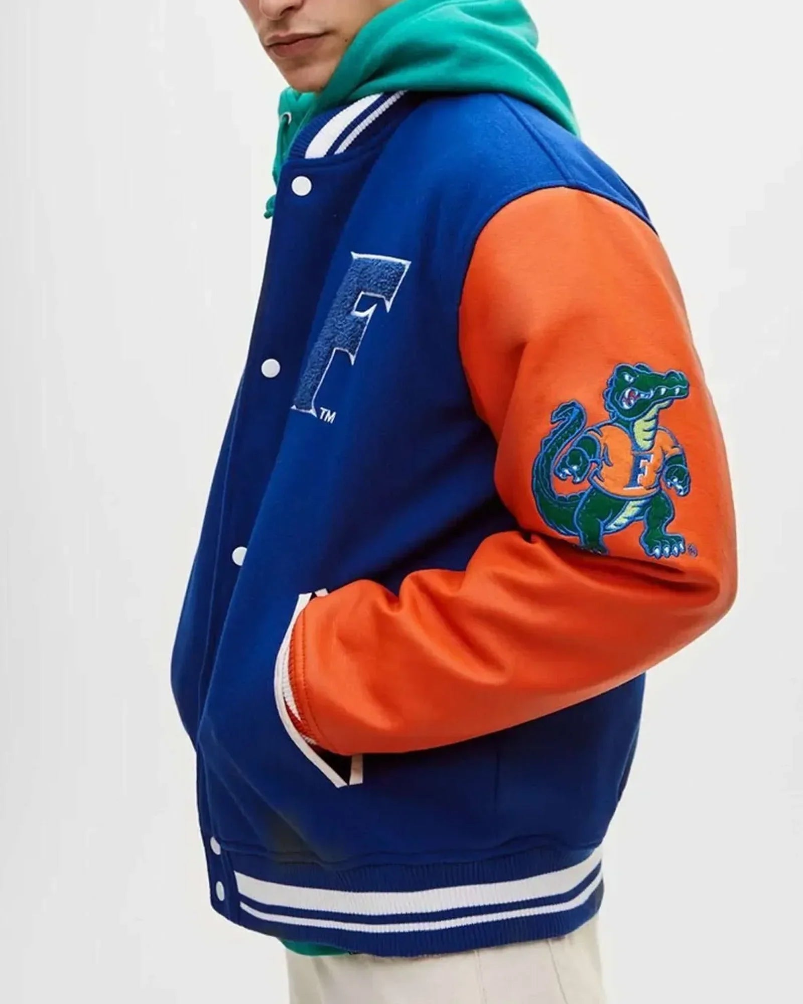 Florida Gators Varsity Royal Blue and Orange Jacket
