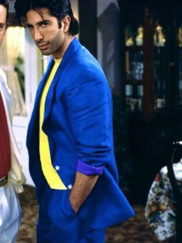 
 Friends David Schwimmer Blue Blazer
