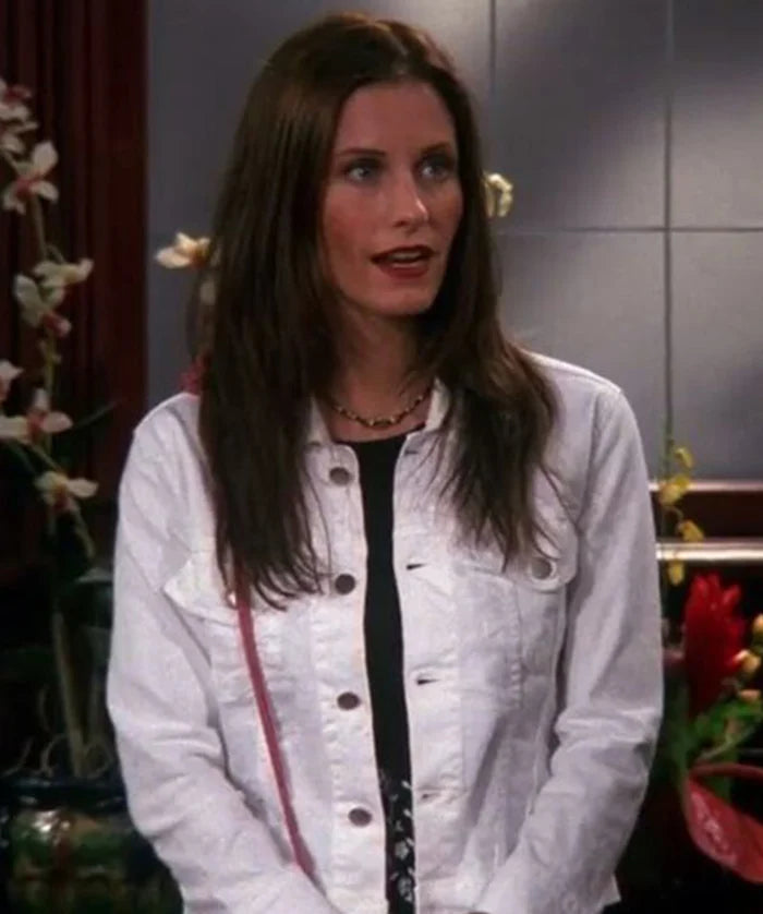 
Monica Geller Friends White Cotton Jacket
