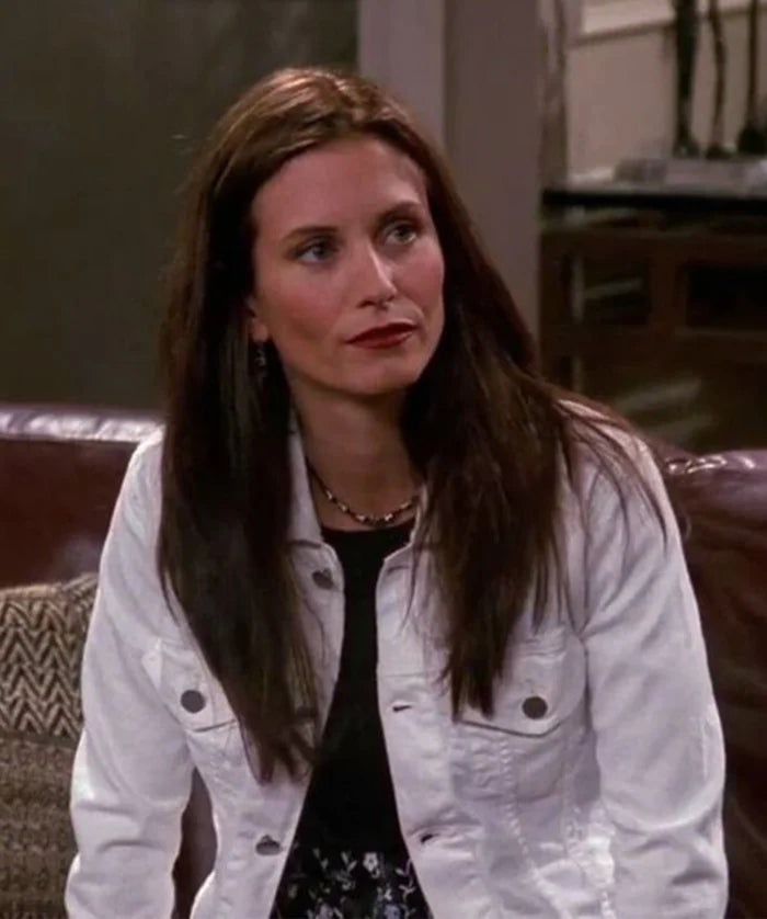 
Monica Geller Friends White Cotton Jacket
