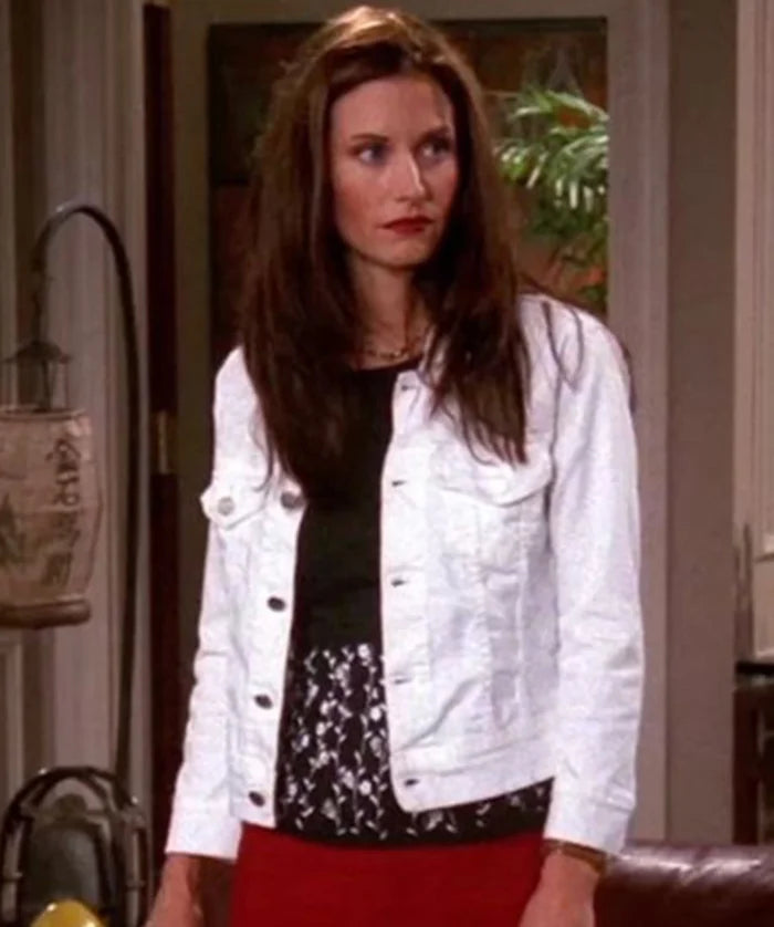 
Monica Geller Friends White Cotton Jacket
