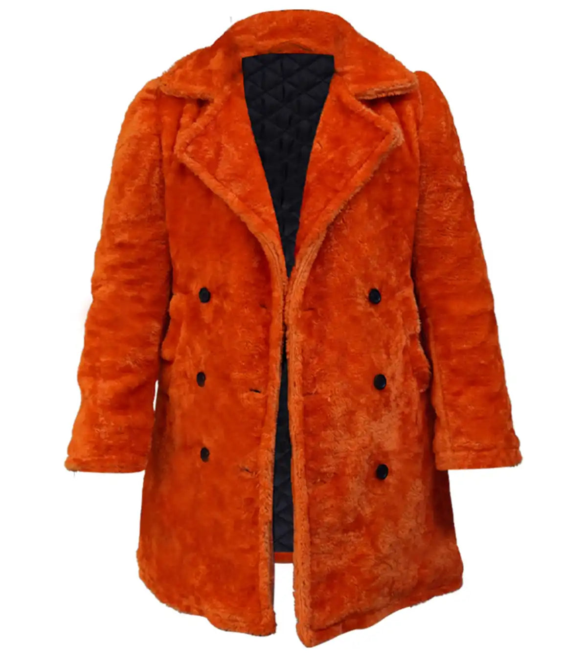Phoebe Buffay Friends Orange Fur Coat
