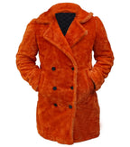 Phoebe Buffay Friends Orange Fur Coat
